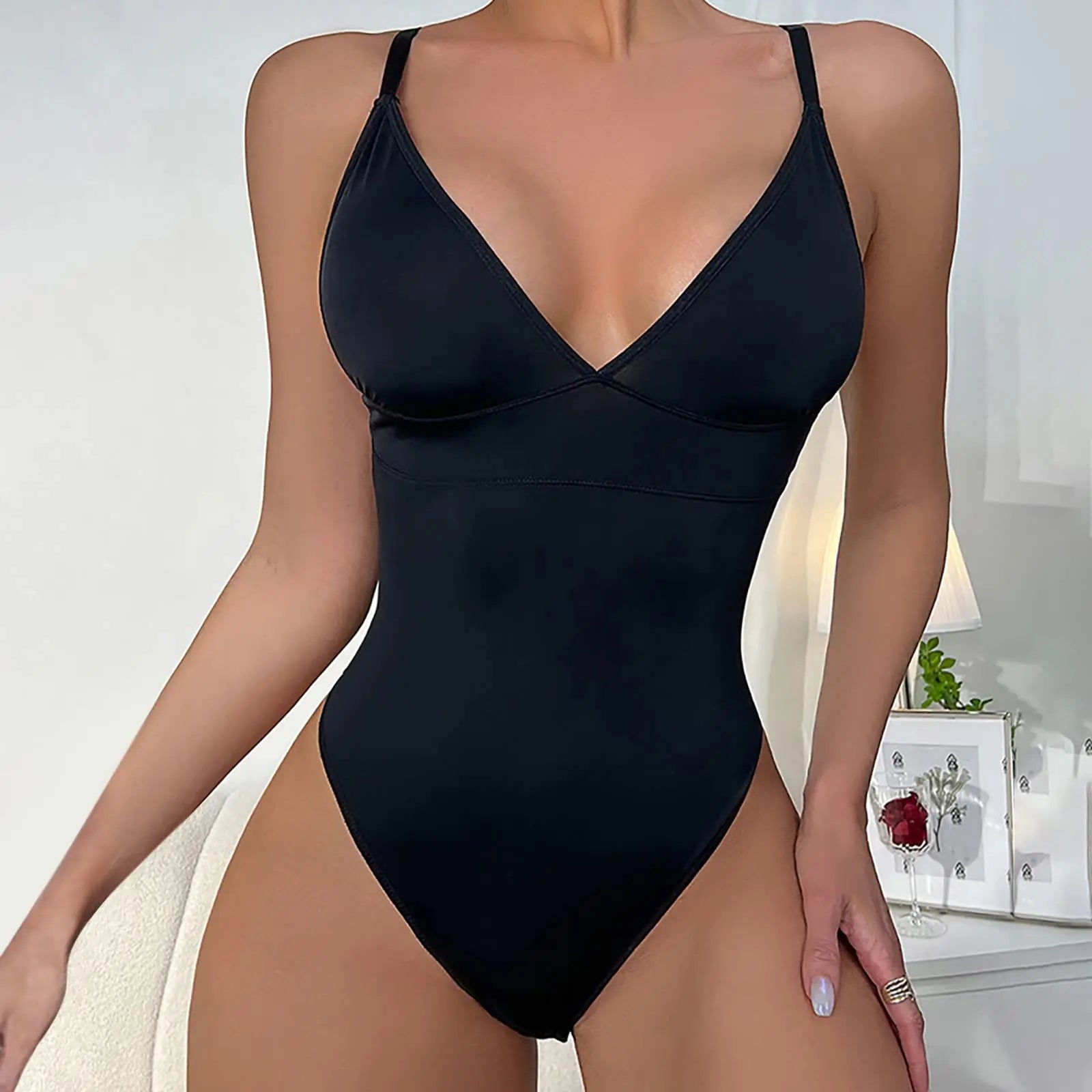 Shapewear for Women Tummy Control Bodysuit Thong Seamless Underwear Sculpting Body Shaper Backless Tank Top for Dress One piece