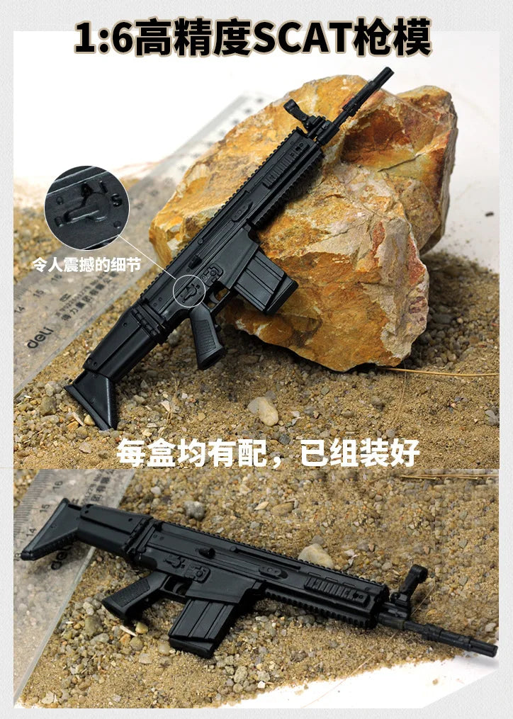 1/6 Action Figure Military Army 30cm Combat Swat Police Soldier With Gun Forces Model Toys