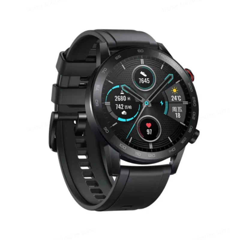 New HONOR Magic Watch 2 Smart Watch 46mm Bluetooth 5.1 Calling Smartwatch Blood Oxygen 14 Days Battery Life Heart Rate GPS
