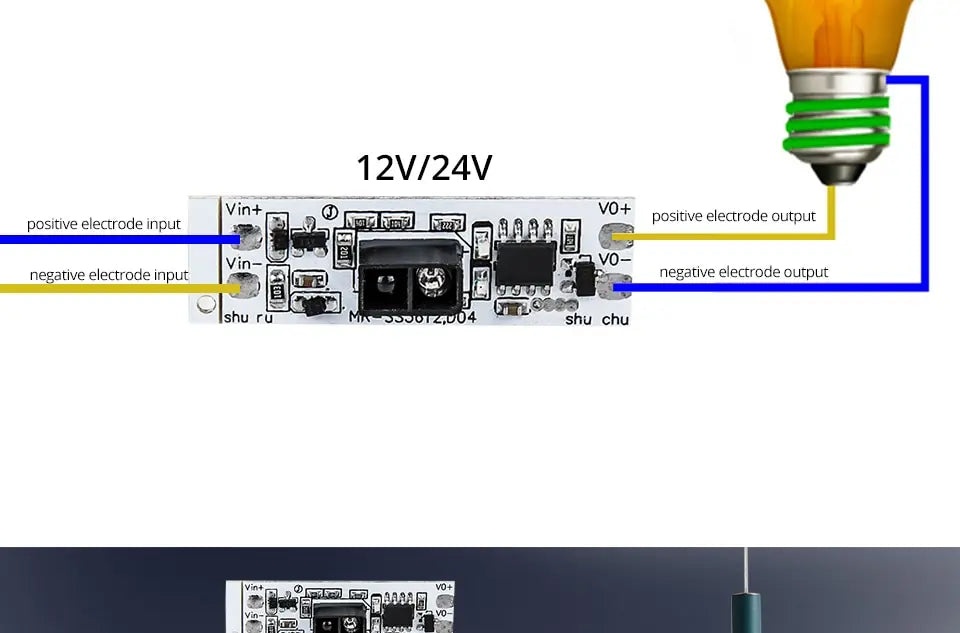 Smart Switch Module Sensor Motion Detector Finger Hand Sweep Sensor DC 12V 24V 3A Maximum 36W Power Light Switches