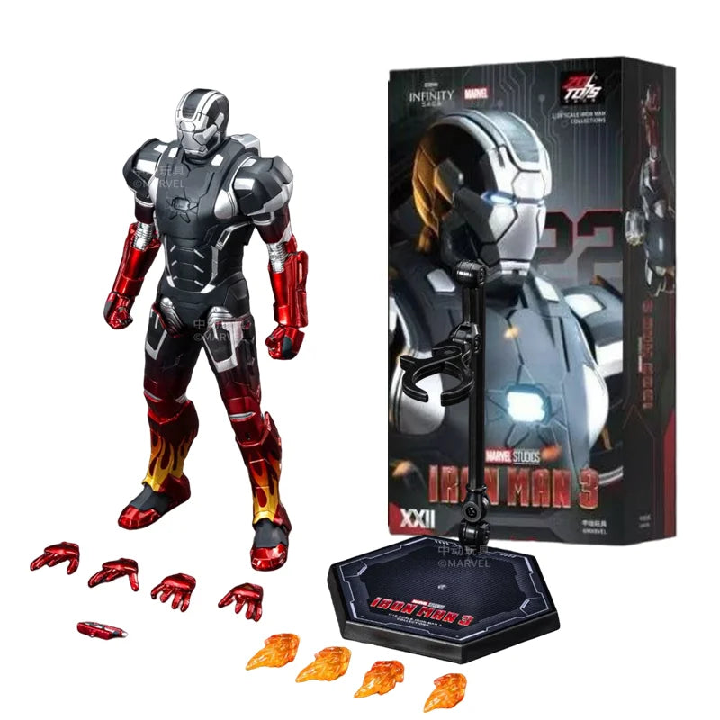 ZD Toys Iron Man MK15 MK16 War Machine MK2 Action Figure Iron Man Mk47 MK35 Red Snapper 1/10 Scale Iron Man Collections Gift