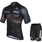 STRAVA Style Men's Summer Cycling Clothing Set