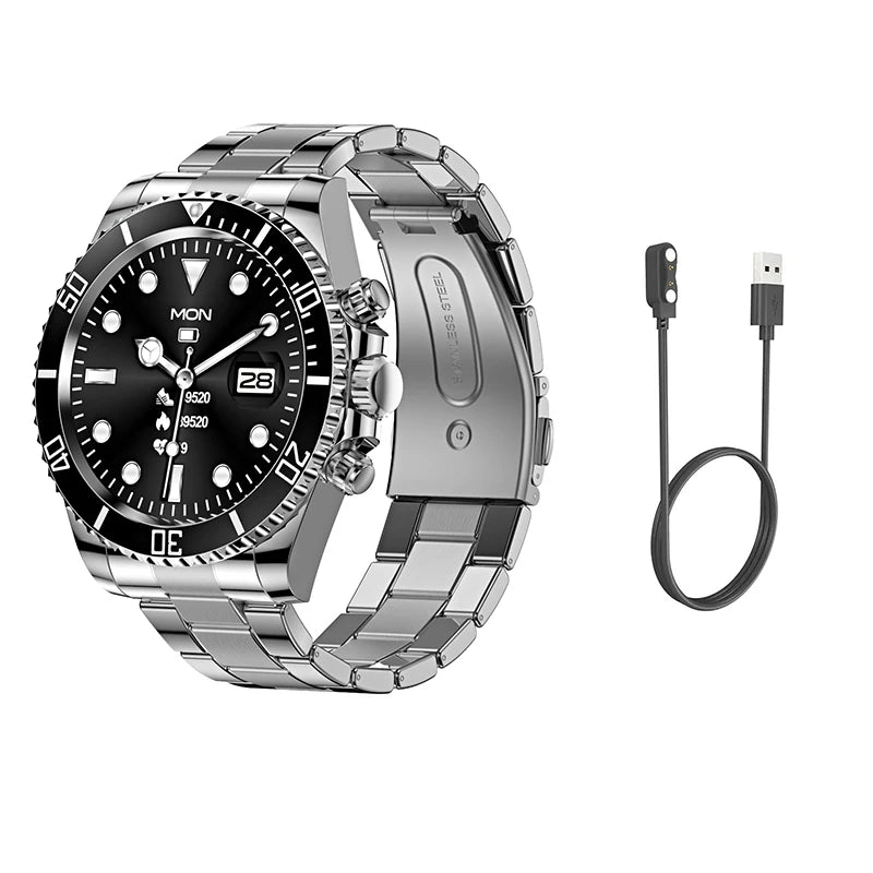 Smart Watch Man Aiweile AW12 High-End Luxury Smartwatch Fitness Tracker Sport Business Bluetooth Call for Xiomi IOS DIY Faces