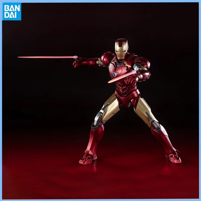 Genuine THE INFINITY SAGA Avengers: Endgame SHF  Iron Man Mark6 Mark85 Thanos Anime figure Movable toy Doll for Collector