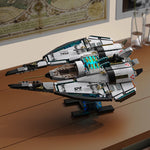 1400pcs Galaxy Starship Building Block Set, Space Wars Starfighter Model Kits with Light, STEM Toy Gift for Kids Adults Boy Girl