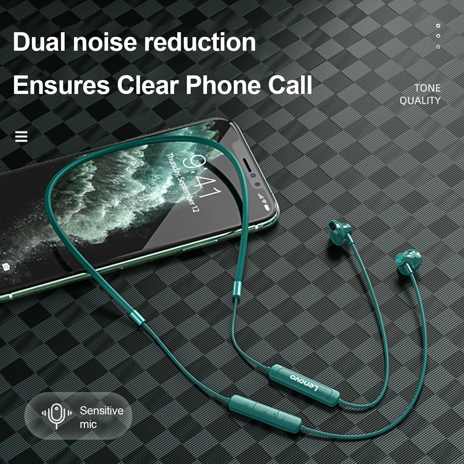 Lenovo SH1 Wireless Earphone Bluetooth 5.0 Neckband Headphone HIFI Sound Sport Magnetic Headset IPX5 Waterproof Earbuds with Mic