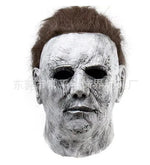 Michael Myers Costume Mask Cosplay Halloween Jumpsuit Outfits Horror Bloody Killer Carnival Party Costume for Adult Men