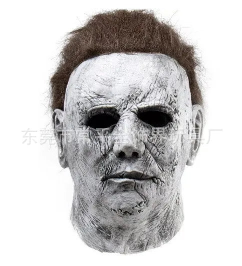 Michael Myers Costume Mask Cosplay Halloween Jumpsuit Outfits Horror Bloody Killer Carnival Party Costume for Adult Men