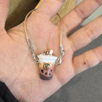 Doll house dollhouse mini simulation milk tea cup For Ropa labubu doll accessories miniature scene pendant