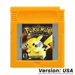 Pokemon Red Blue Crystal Golden Green Silver Yellow GBC Game Card 16 Bit Video Game Cartridge Console Cards For GB/SP