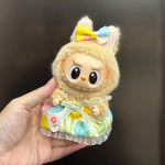 Mini Plush Doll'S Clothes Outfit Accessories For Korea Kpop Exo 15-17cm Labubu Idol Overalls set Clothing Gift