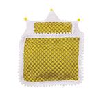 17cm Mini Doll's Accessories Set For Labubu Doll Pop 3Pcs/Set Bed+Quilt+Pillow Pajamas Sleeping Bag Dollhouse Gift,Girl's Toys