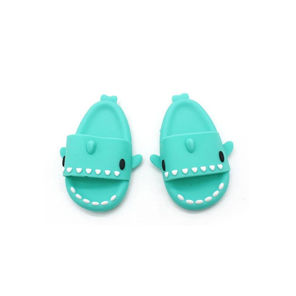 (Shoes Only)17cm Labubu Accessories Shoes Dolls Can Wear Shark Slippers Fun and Stylish Casual Shoes for Playtime