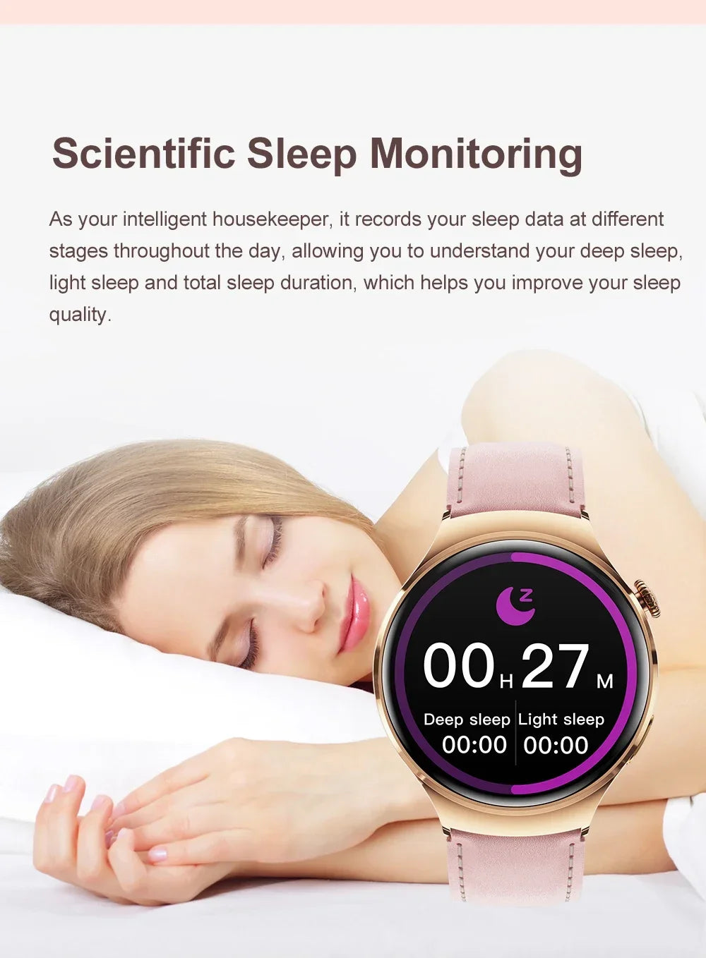 GUHUAVMI Smart Watch Women GPS Trajectory Heart Rate Blood Pressure NFC Bluetooth Call 1.27inch AMLOED Smartwatches Ladies