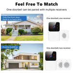 WiFi Doorbell Home Tuya WiFi Wireless Doorbell DC AC Battery Powered Camera Bell with Alex Google Bundle Video Doorbell Camera
