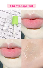 6PCS Moisturizing Lip Gloss Transparent Lip Oil Hydrating Lip Glaze Lip Plumper Hydrating Make Up Liquid Lipstick Lips Cosmetics