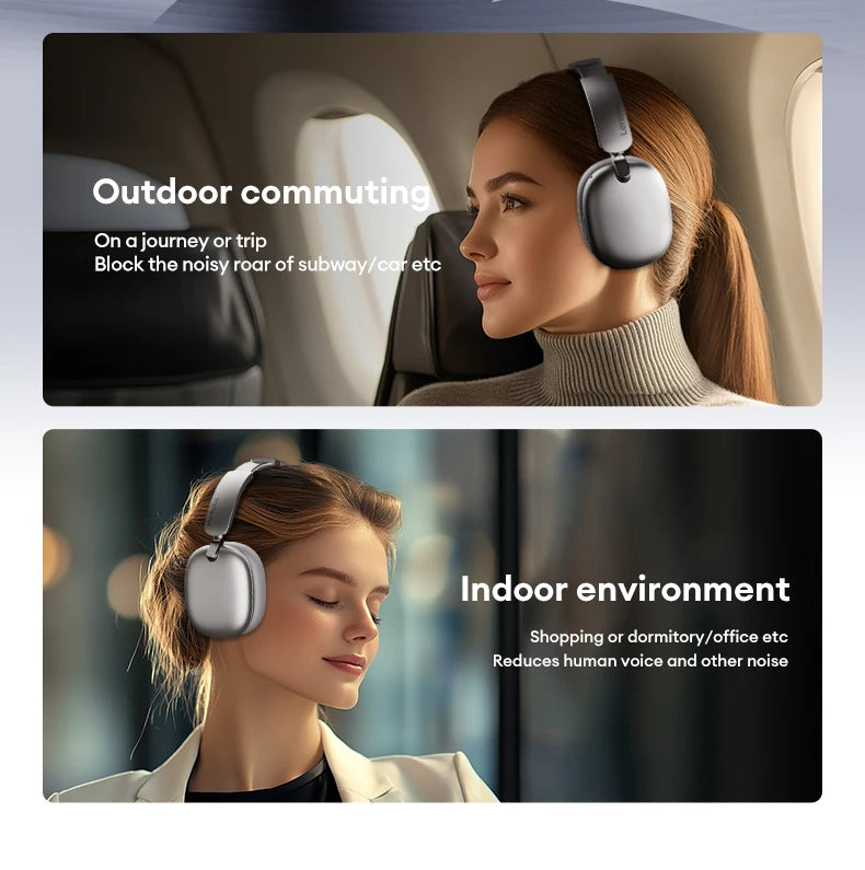 Original Lenovo TH60 Wireless Bluetooth 5.4 Headsets Over-Ear HD Call HIFI Surround Sound Headphones Low Game Latency Earphones