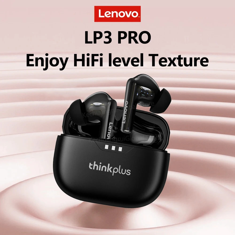 100% Original Lenovo Headphones Wireless Bluetooth 5.2 Earbuds HiFi Stereo Noise Reduction Headphones Touch Control 250mAH New