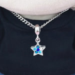 for 17CM Labubu Doll Accessories Mini Diy Hearts Shape Necklace Dress Up Plush Toy Cross Necklace Dollhouse Hanging Neck Pendant