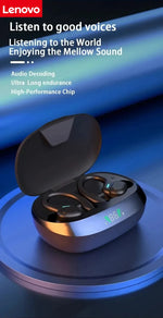 Original Lenovo Sports Wireless Earphones BT over Ear Buds with Earhooks Sports Earphones Running in-Ear Headphones