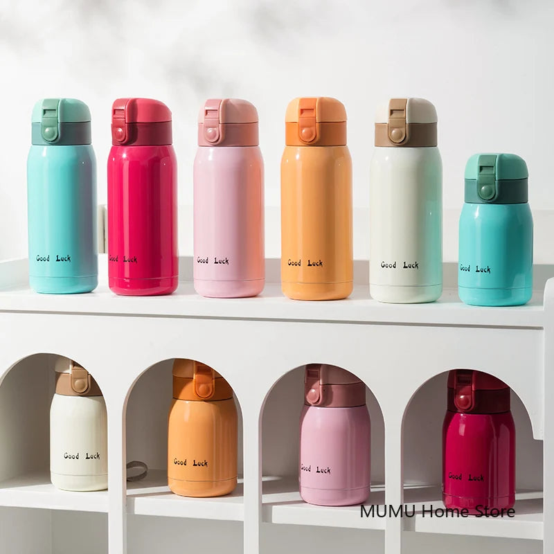 Mini Thermos Cup 200ml/360ml Pocket Cup Stainless Steel Thermal Coffee Mug Vacuum Flask Insulated Hot Water Bottle Kids Gift