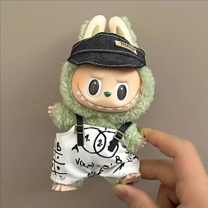 New Labubu Clothing Popular New Products Fashion Velcro 17cm Doll Cute Dress Casual Set Skirt Plush Toy Clothing