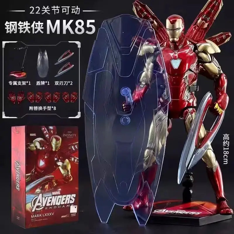 Hot Mk47 Mk41 Mk16 Iron Man Collectible Action Figure Toy Model For Boys Birthday Gift Movable Parts Robot Figurine Plaything