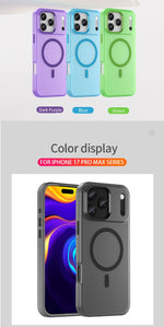 Shockproof Matte Transparent Case For Magsafe Case For iPhone 17 Pro Max 17 Air 17 Pro 17 Wireless Charge TPU Soft Cover Funda