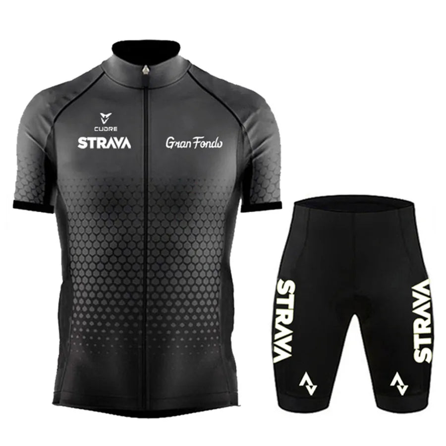 STRAVA wielershirtset voor heren