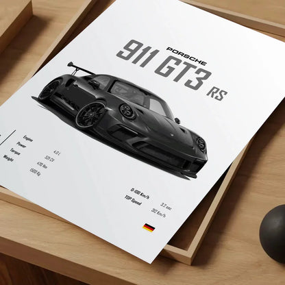 Sport Cars Poster Self-adhesive Art Waterproof Paper Sticker Coffee House Bar Room Wall Decor