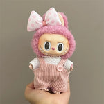 For 15/17cm Labubu V1 V2 Doll Clothing Fashion Hoodie and Pants Set Korean Idol Trendy DIY Doll Clothing Accessories Toy Gift