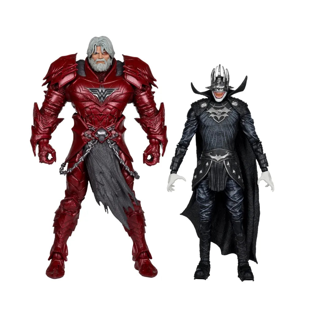 McFarlane Toys Collector Edition 2pk - #4 Batman Who Laughs (Knight Armor) & Merciless (Dark Multiverse) Action Figur Model
