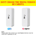 Tuya Wifi/Zigbee Temperature And Humidity Sensor Indoor Thermometer Smart Life Control For Home Work With Alexa Google Assistant