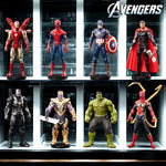 Avengers Legends Iron Man Spider Man Thor Captain America Thanos Hulk War Machine Action Figures Gif