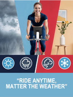 Fysiq Fs50 Exercise Bike 300W, 4-Way Adjustable Ergometer, Indoor Fitness Bike with Rpm Display, Tablet Holder, 150kg Capacity