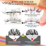 YSDO Magnetic Eyelashes Reusable Winged Magnetic 3D Mink lashes Long-Lasting No Glue Needed False Eyelashes with Tweezer Makeup