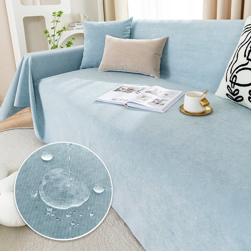 Waterproof Sofa Blanket Multipurpose Solid Color Blankets Dust-proof Fabric All-weather Anti-scratch Pet Home Living Room Decor