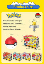 Genuine Pokemon Toys Ball Battle Gyro Pikachu Charmander Squirtle Mew Action Figure Model Pokeball Birthday Gift For Childre