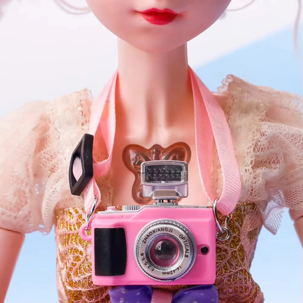 17cm Mini Doll'S Clothes Outfit Accessories For Labubu V1 V2 V3 Striped overalls hats glasses shoes Cool handsome Clothing Gift