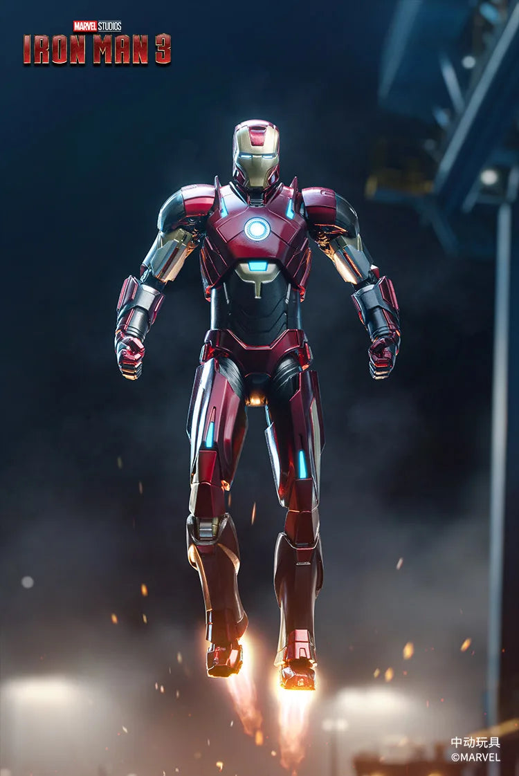 ZD Toys Iron Man MK15 MK16 War Machine MK2 Action Figure Iron Man Mk47 MK35 Red Snapper 1/10 Scale Iron Man Collections Gift