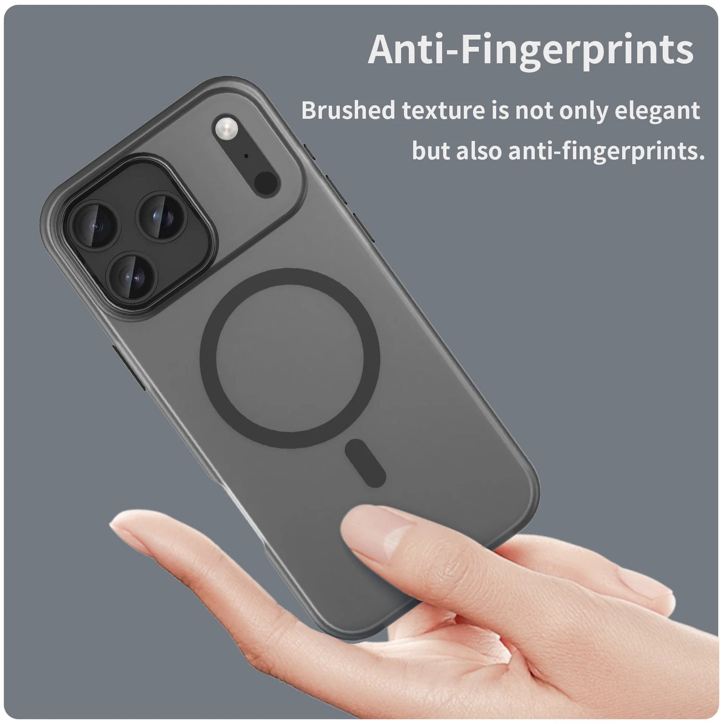 Shockproof Matte Transparent Case For Magsafe Case For iPhone 17 Pro Max 17 Air 17 Pro 17 Wireless Charge TPU Soft Cover Funda