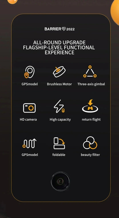 For Dji S808 PRO Drone 5G GPS Professional 8K Dual Camera 3-axis Anti-Shake Gimbal Obstacle Avoidance Wifi FPV Brushless Drone