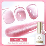 BORN PRETTY 10ml Silver Water Light Cat Magnetic Gel Nail Polish Nail Supplies Vernis Semi Permanent Gel for Fall Winter Nails