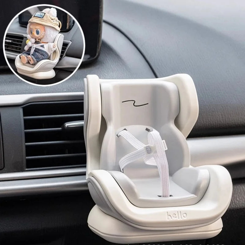 Doll Accessory For Labubu Plush Doll Car Accessory Compatible Car Air Conditioning Vent Cute Car Decoration Hanging Ornament