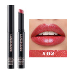 Diamond Pearlescent Lipstick Waterproof Long Lasting Non-stick Cup Matte Velvet Shiny Lipsticks Red Sexy Lips Makeup Cosmetics