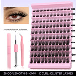 DIY Lash Extension Kit Individual Eyelash Extension Kit Cluster Lashes Kit Lash Glue Remover for Eyelash Extensions Makeup