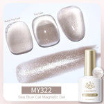 BORN PRETTY 10ml Silver Water Light Cat Magnetic Gel Nail Polish Nail Supplies Vernis Semi Permanent Gel for Fall Winter Nails