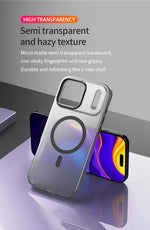 Shockproof Matte Transparent Case For Magsafe Case For iPhone 17 Pro Max 17 Air 17 Pro 17 Wireless Charge TPU Soft Cover Funda