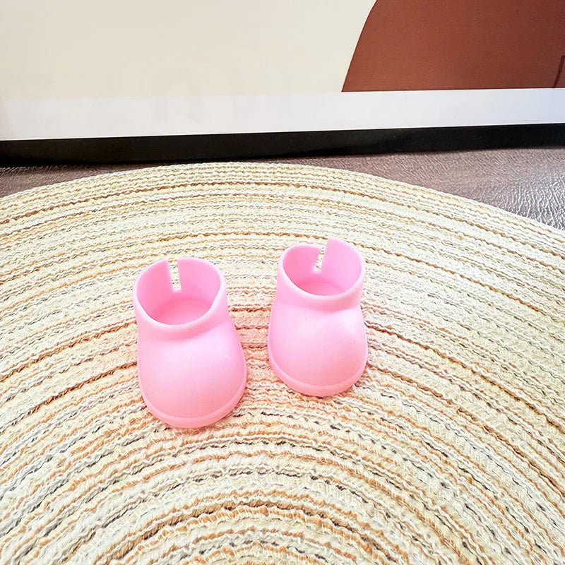 Labubu Doll Rain Boots Labubu I II III Idol Dolls Colorful Shoes and Headphones Multicolor Big Bow LabubusAccessories DIY Gifts