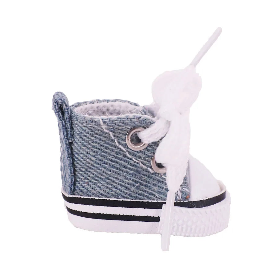 3.8cm Doll Canvas Leather Shoes For labubu 17cm Doll Clothes Accessories Girl's Toys Gift